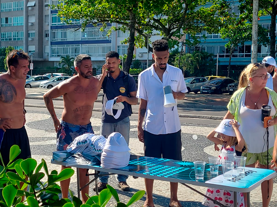 AstroPay brindes Copacabana